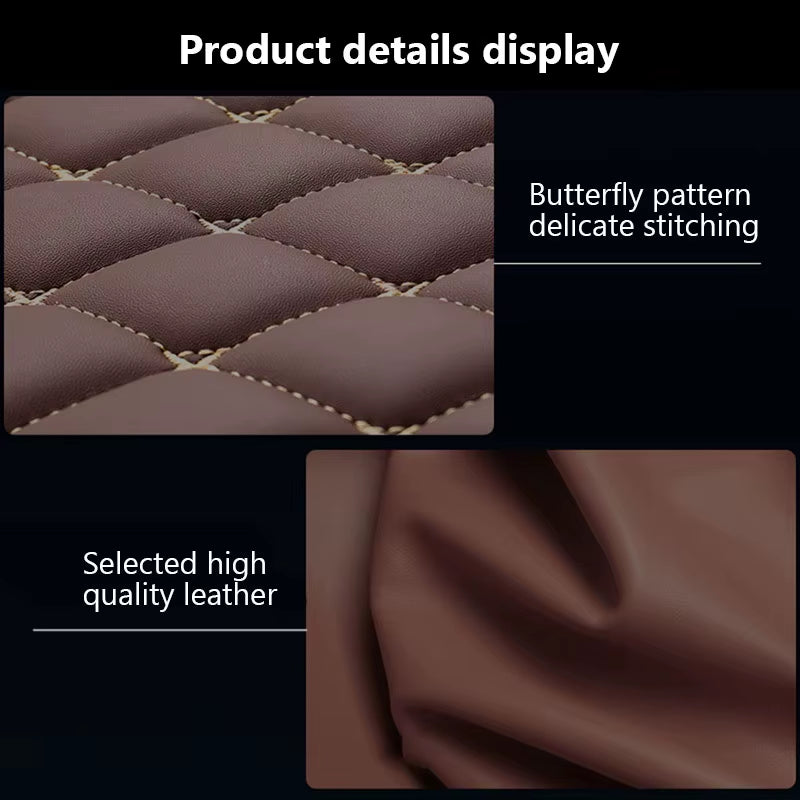 Car Floor Mats PU Waterproof Foot Pads Universal Auto Floor Carpet Interior anti Scratch Floor Mat for 5 Seats Vehicle