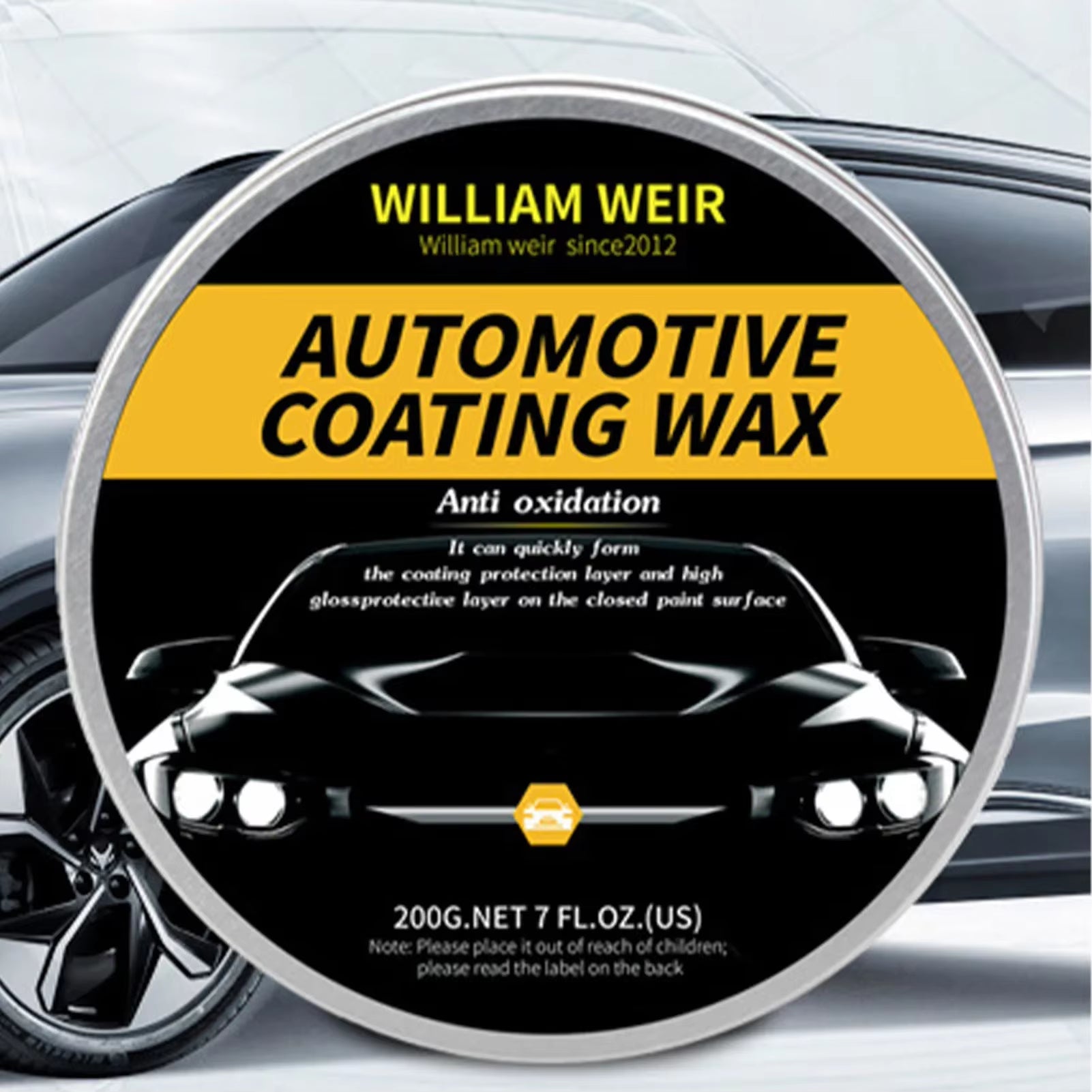 200G Car Wax Polish Kit Automotive Carnauba Wax Scratch Repair Accessories Automotive Care Plating Crystal Car Carnauba Wax