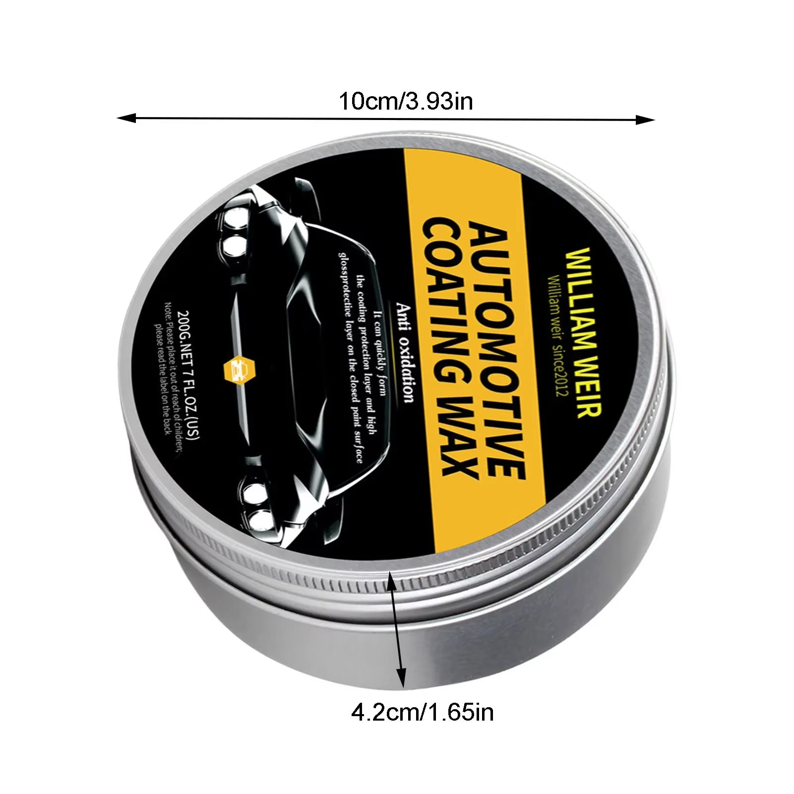 200G Car Wax Polish Kit Automotive Carnauba Wax Scratch Repair Accessories Automotive Care Plating Crystal Car Carnauba Wax