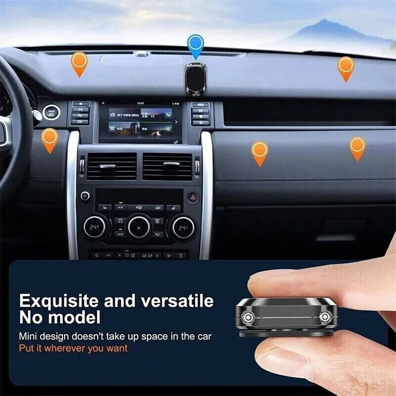Magnetic Phone Holder for Car, Dashboard Car Phone Holder Mount Magnetic Stainless Steel Car Phone Holder - Dashboard Mount, Water-Resistant, Rotatable