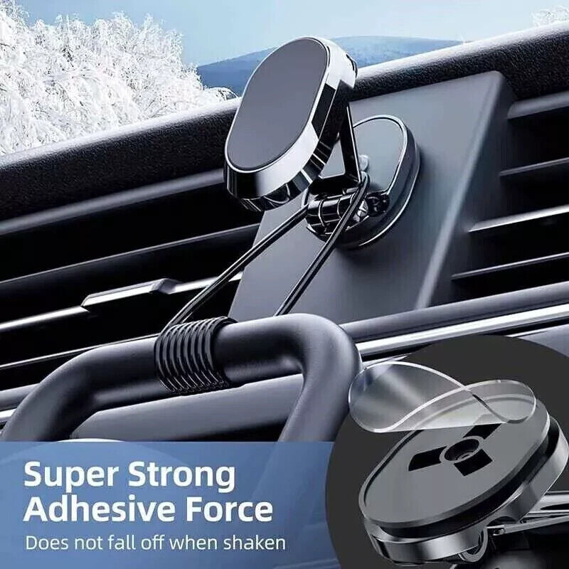 Magnetic Phone Holder for Car, Dashboard Car Phone Holder Mount Magnetic Stainless Steel Car Phone Holder - Dashboard Mount, Water-Resistant, Rotatable