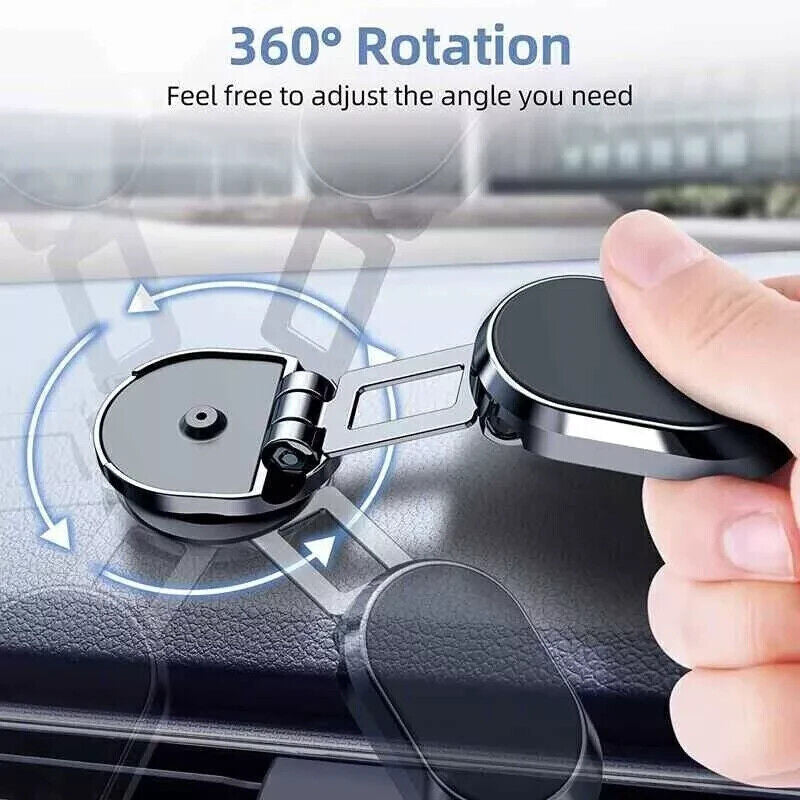 Magnetic Phone Holder for Car, Dashboard Car Phone Holder Mount Magnetic Stainless Steel Car Phone Holder - Dashboard Mount, Water-Resistant, Rotatable